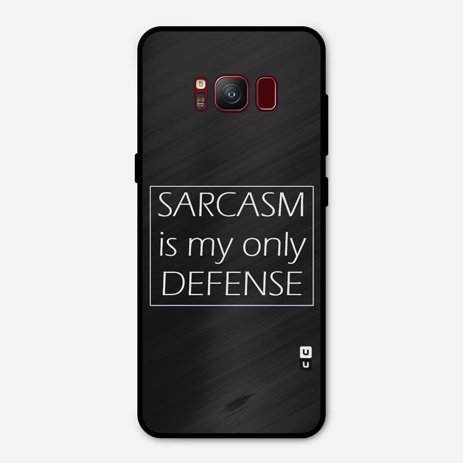 Sarcasm Defence Metal Back Case for Galaxy S8
