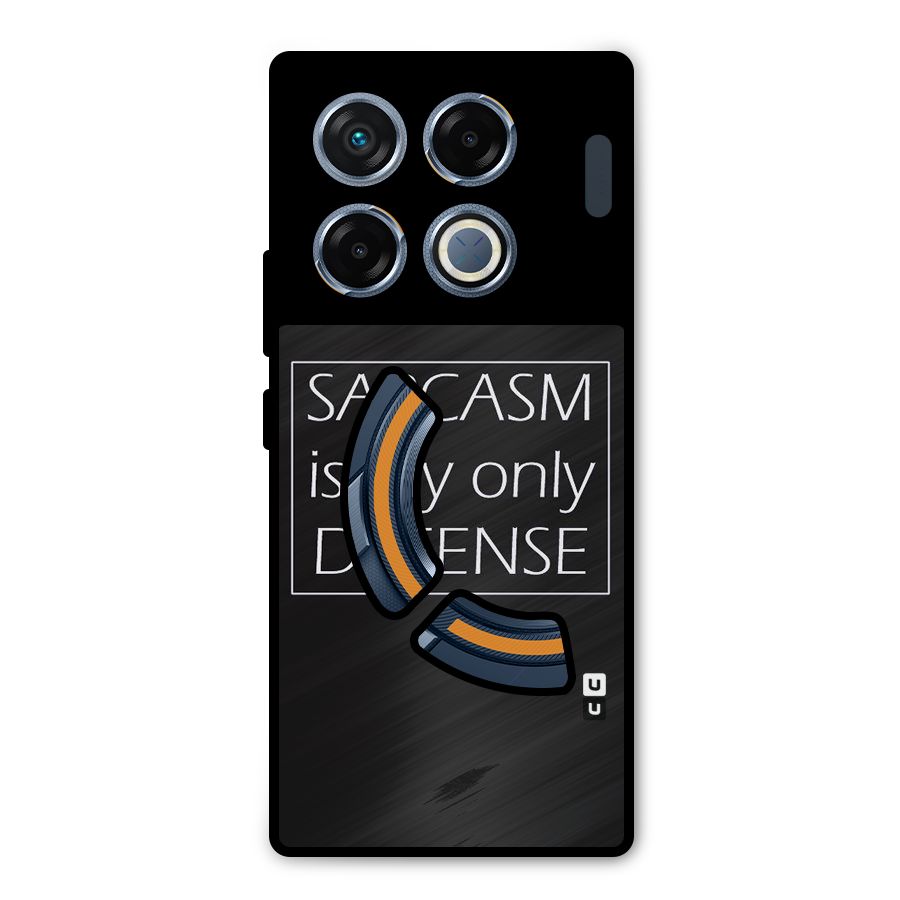 Sarcasm Defence Metal Back Case for Infinix GT 20 Pro