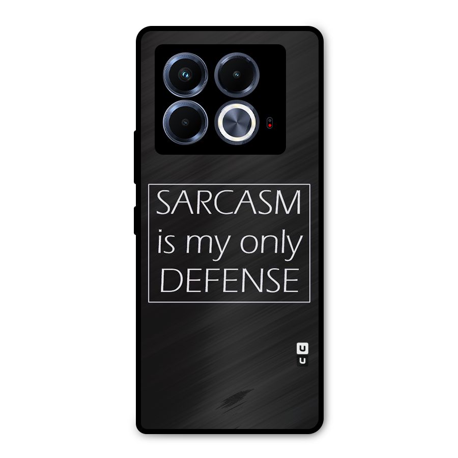 Sarcasm Defence Metal Back Case for Infinix Note 40 5G