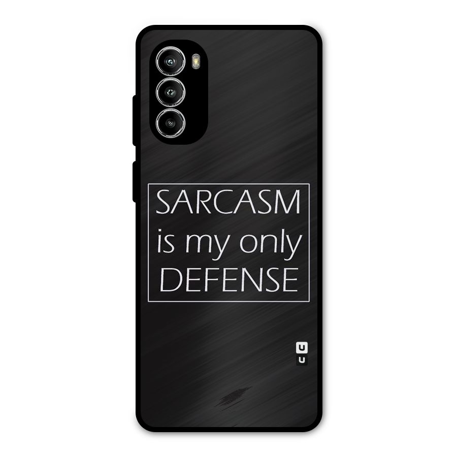 Sarcasm Defence Metal Back Case for Moto G52