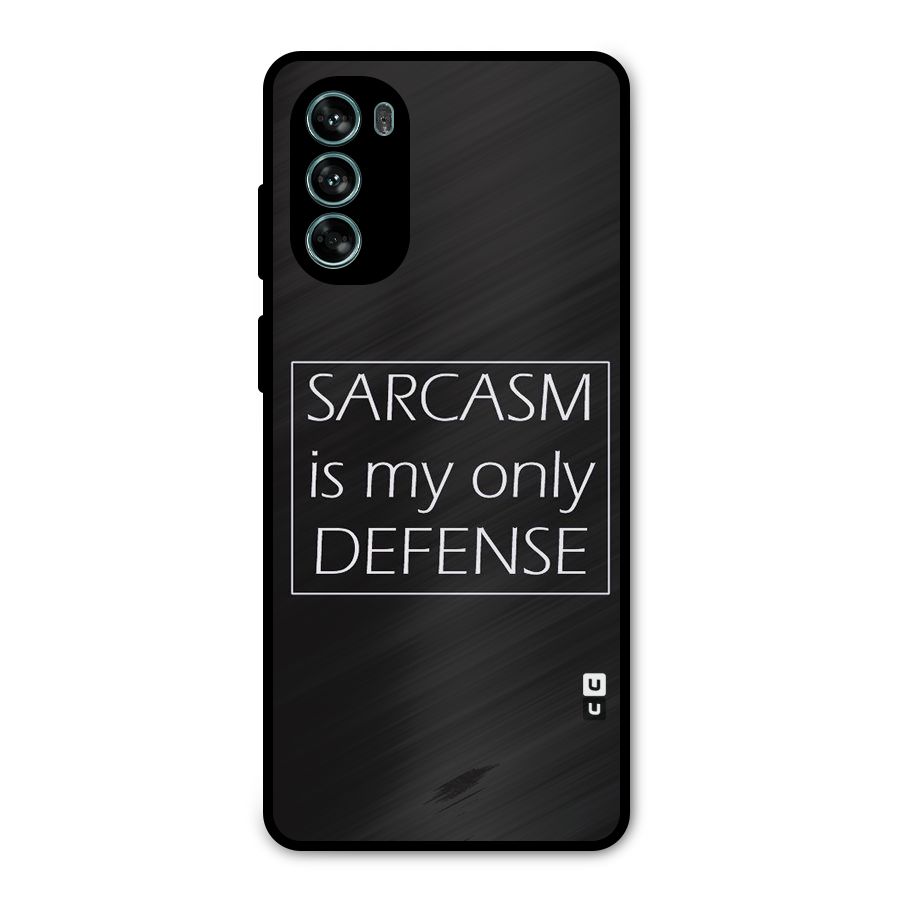 Sarcasm Defence Metal Back Case for Moto G62
