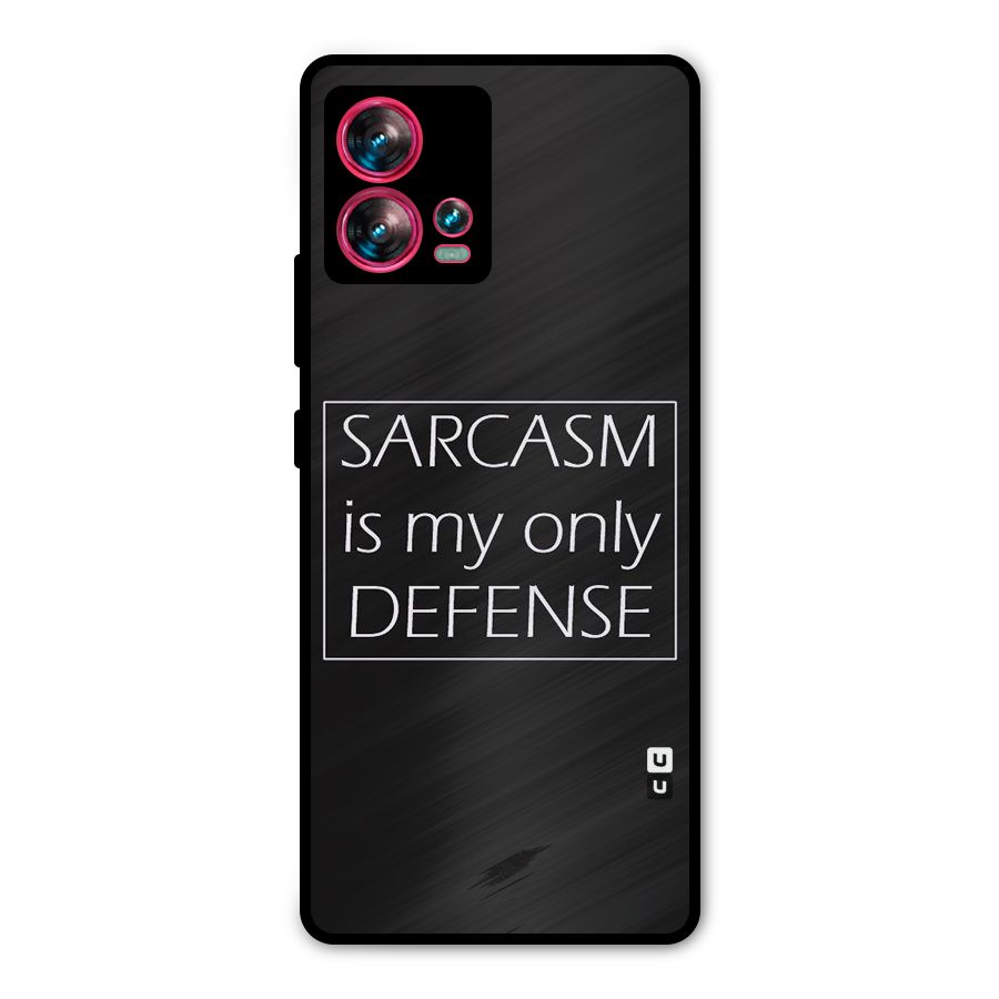 Sarcasm Defence Metal Back Case for Motorola Edge 30 Fusion