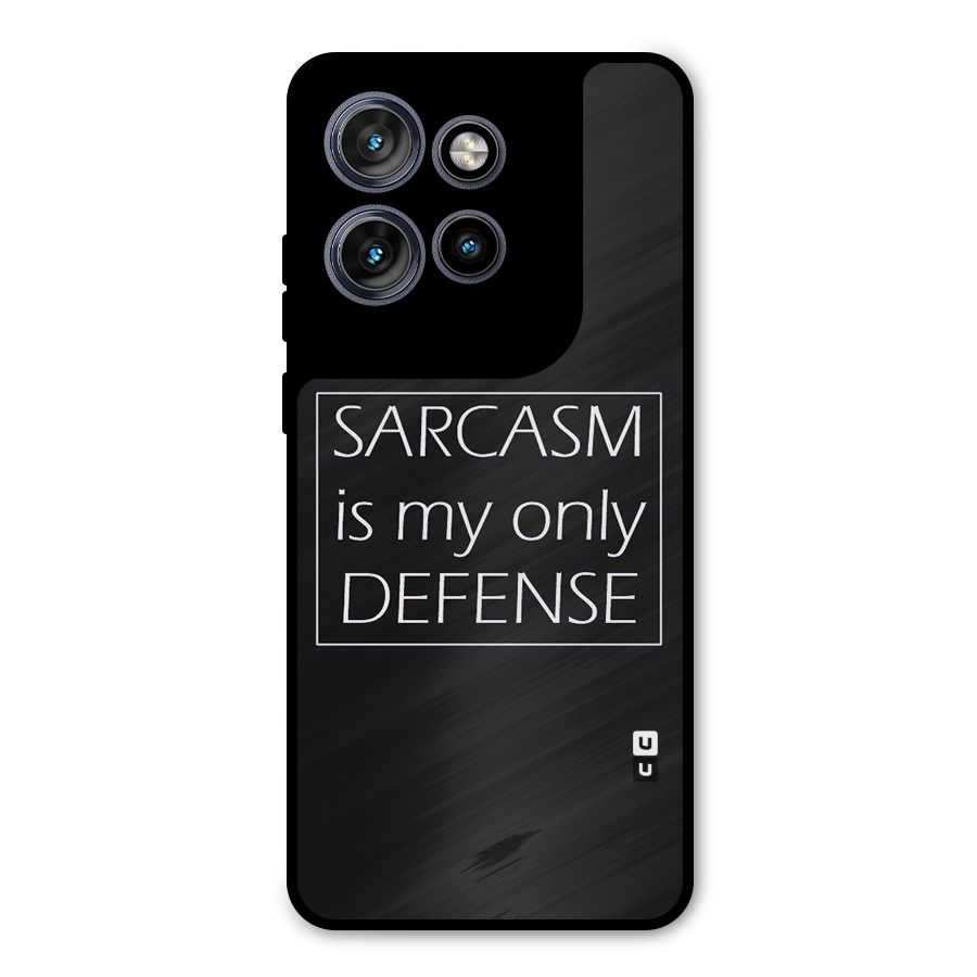 Sarcasm Defence Metal Back Case for Motorola Edge 50 Neo