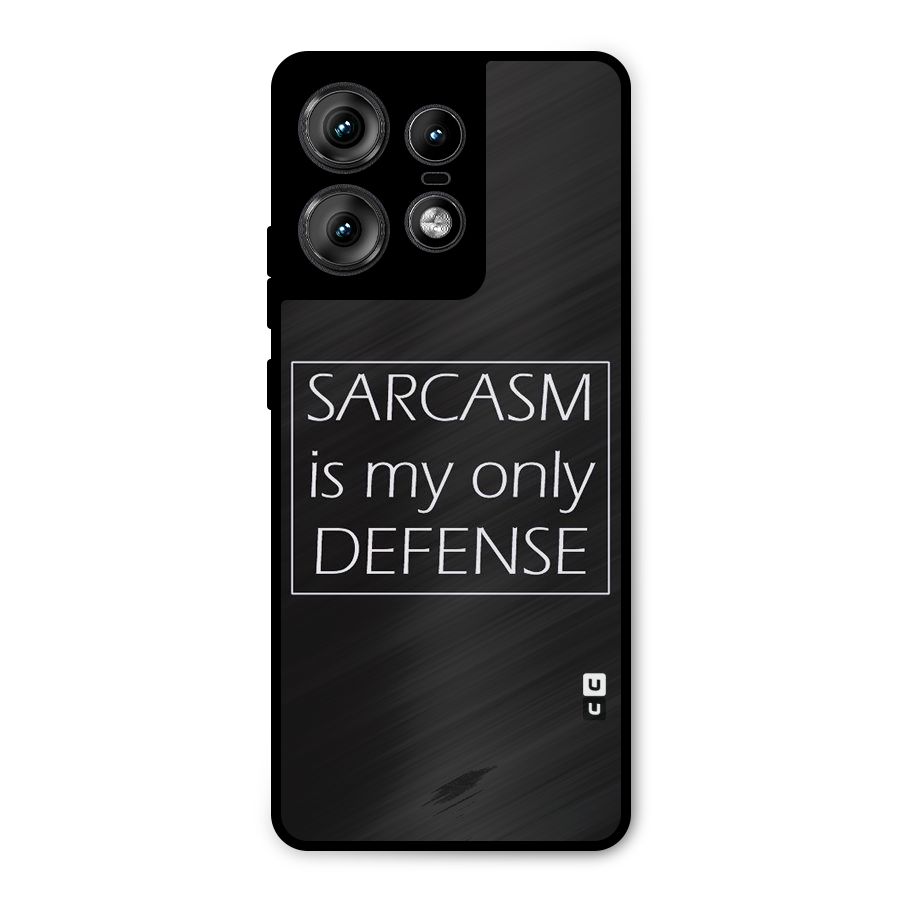 Sarcasm Defence Metal Back Case for Motorola Edge 50 Pro