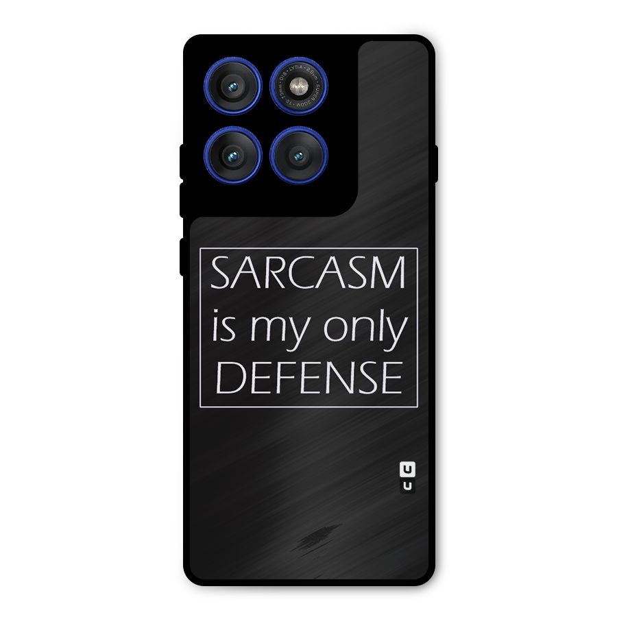 Sarcasm Defence Metal Back Case for Motorola Edge 60 Pro