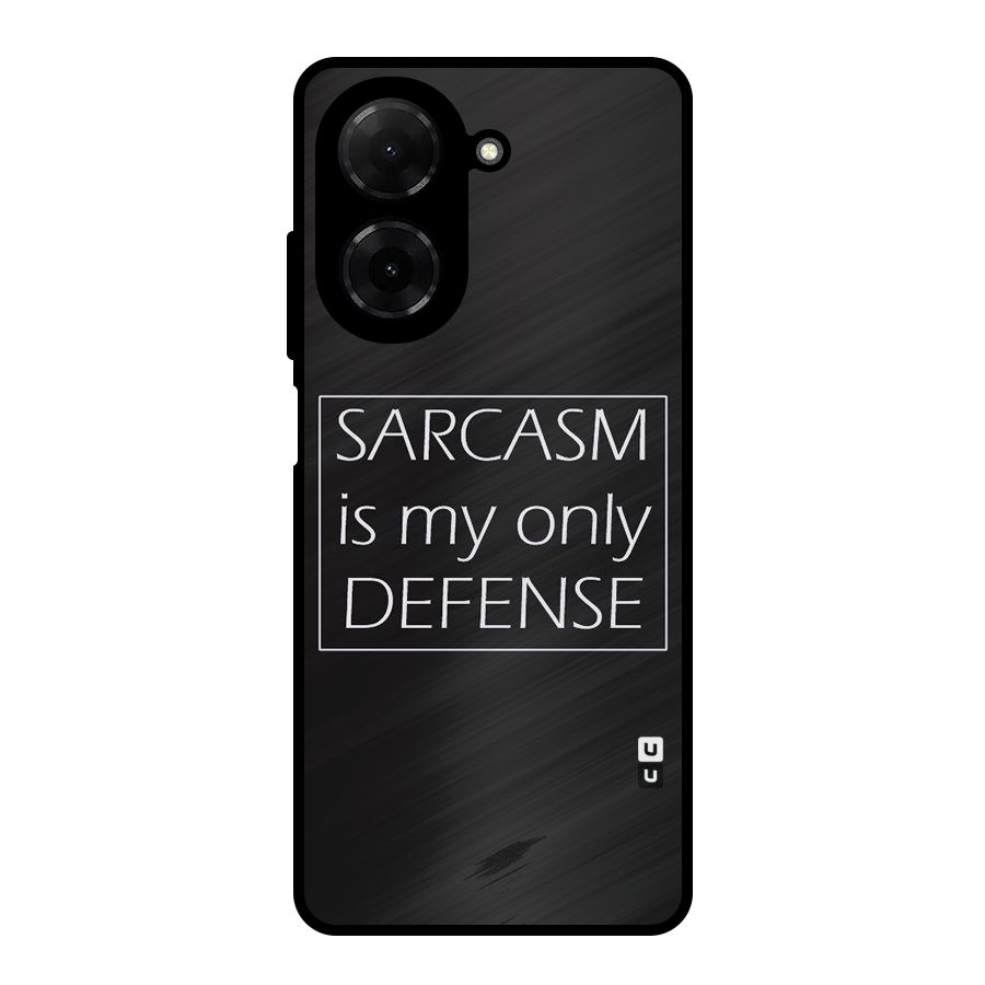Sarcasm Defence Metal Back Case for Poco C71