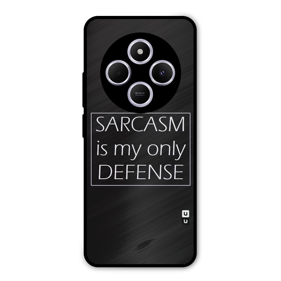 Sarcasm Defence Metal Back Case for Poco C75 5G