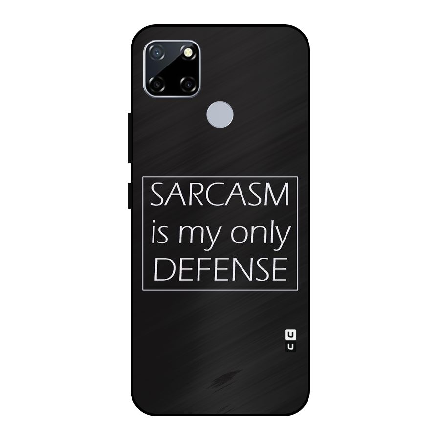 Sarcasm Defence Metal Back Case for Realme Narzo 30A