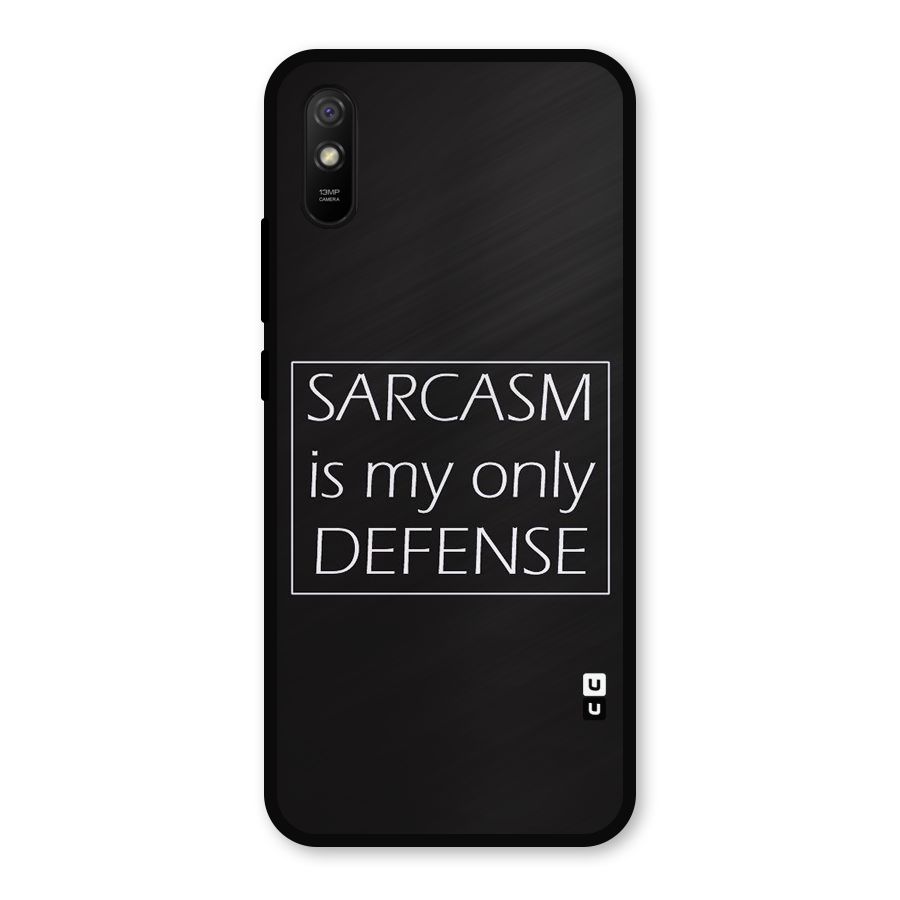 Sarcasm Defence Metal Back Case for Redmi 9a