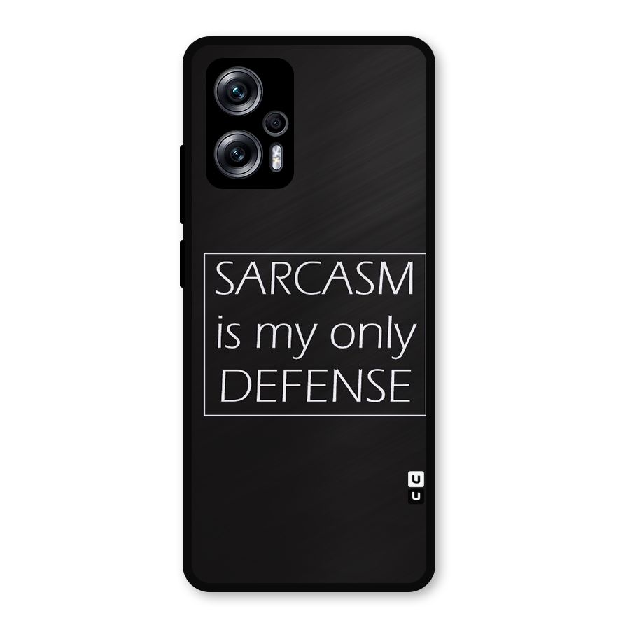 Sarcasm Defence Metal Back Case for Redmi K50i