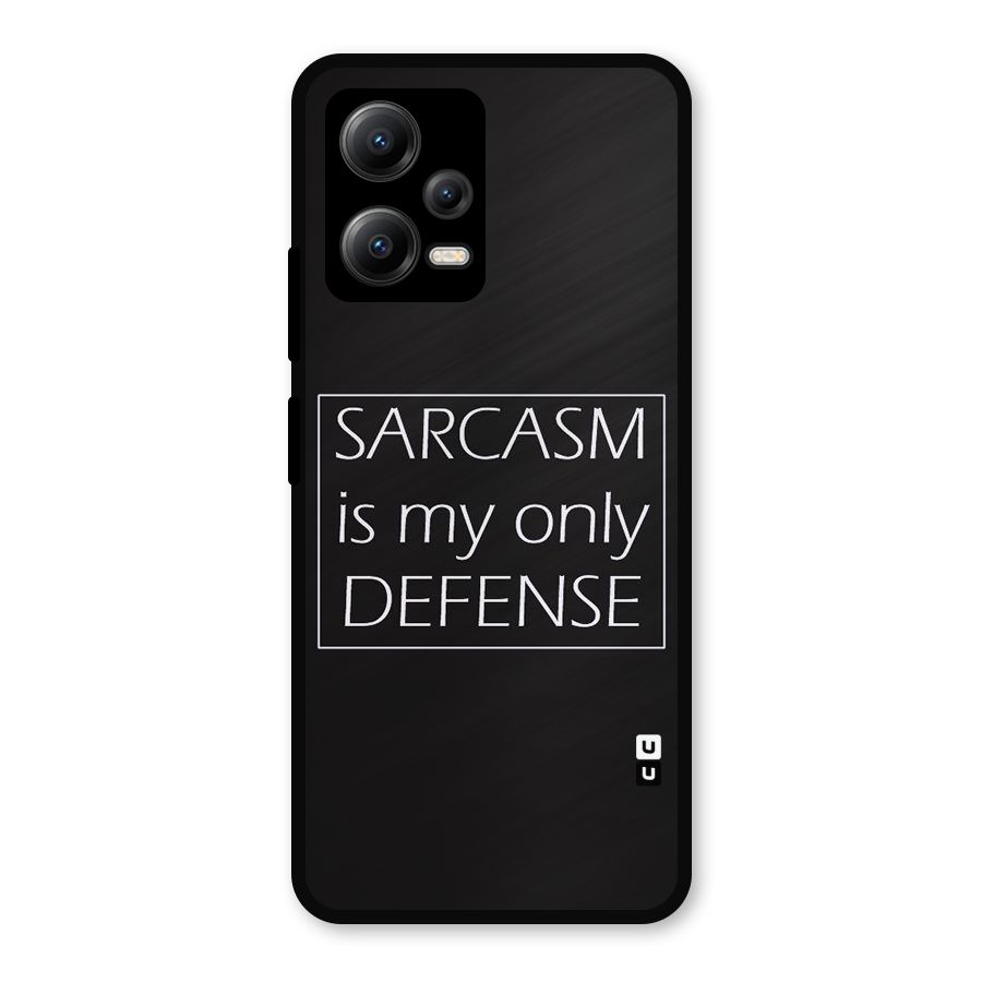 Sarcasm Defence Metal Back Case for Redmi Note 12 5G