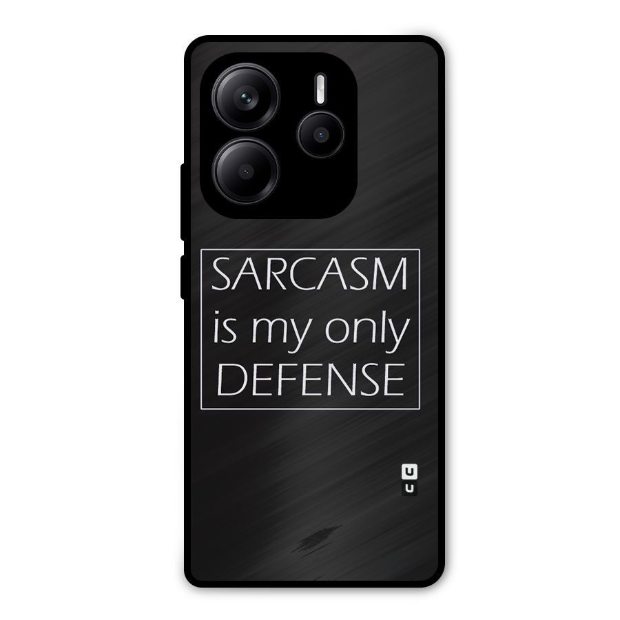 Sarcasm Defence Metal Back Case for Redmi Note 14 5G