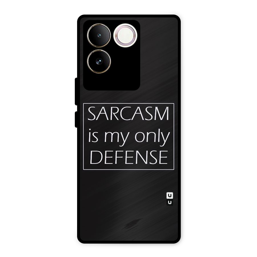 Sarcasm Defence Metal Back Case for Vivo T2 Pro