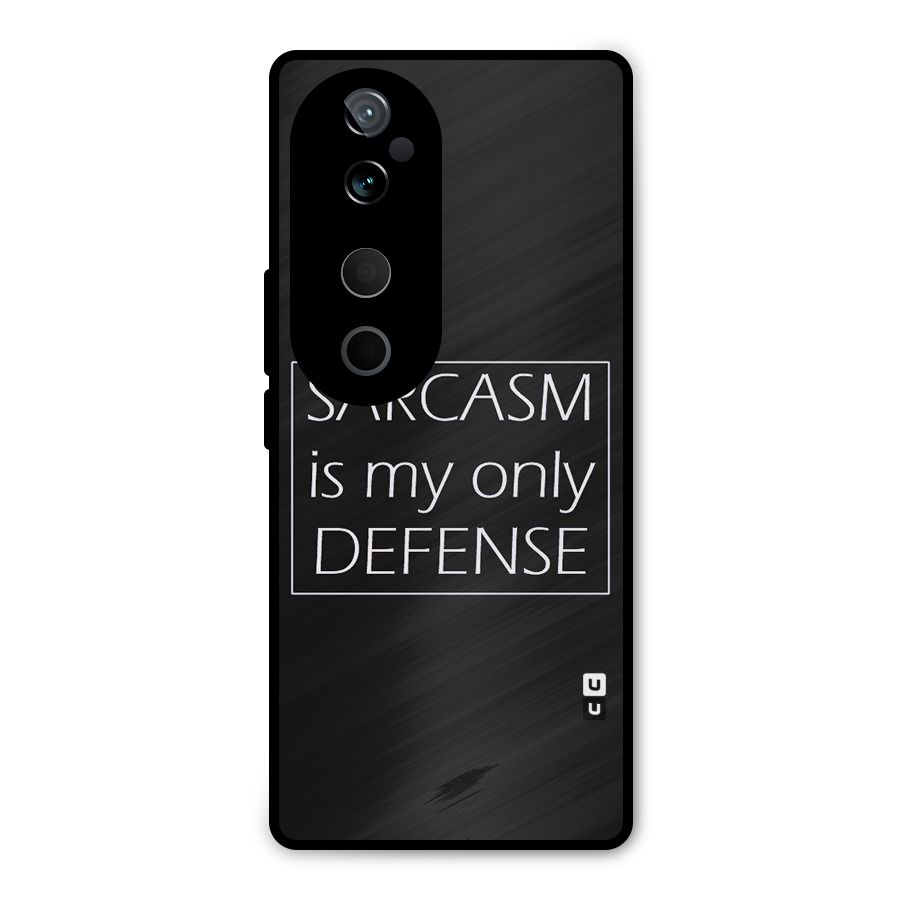 Sarcasm Defence Metal Back Case for Vivo T3 Ultra