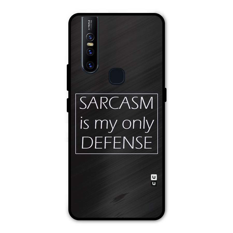 Sarcasm Defence Metal Back Case for Vivo V15