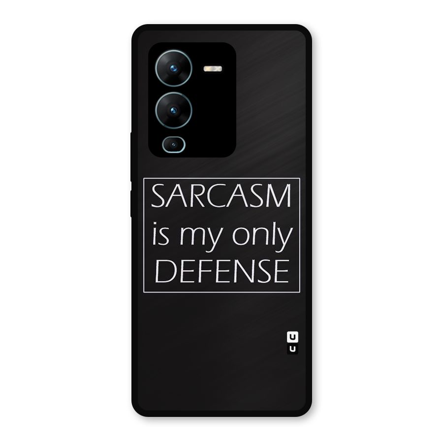 Sarcasm Defence Metal Back Case for Vivo V25 Pro