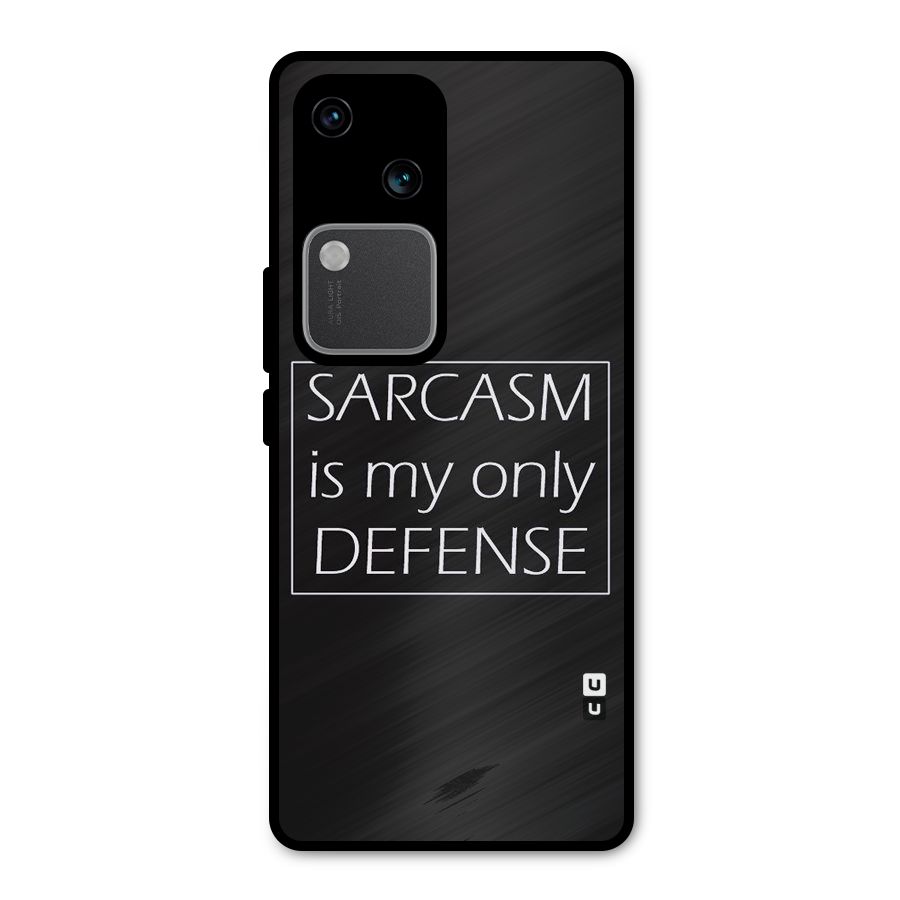 Sarcasm Defence Metal Back Case for Vivo V30 Pro