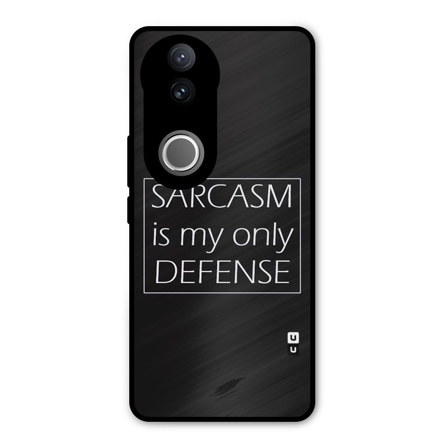 Sarcasm Defence Metal Back Case for Vivo V50