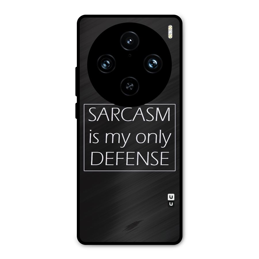Sarcasm Defence Metal Back Case for Vivo X100 Pro