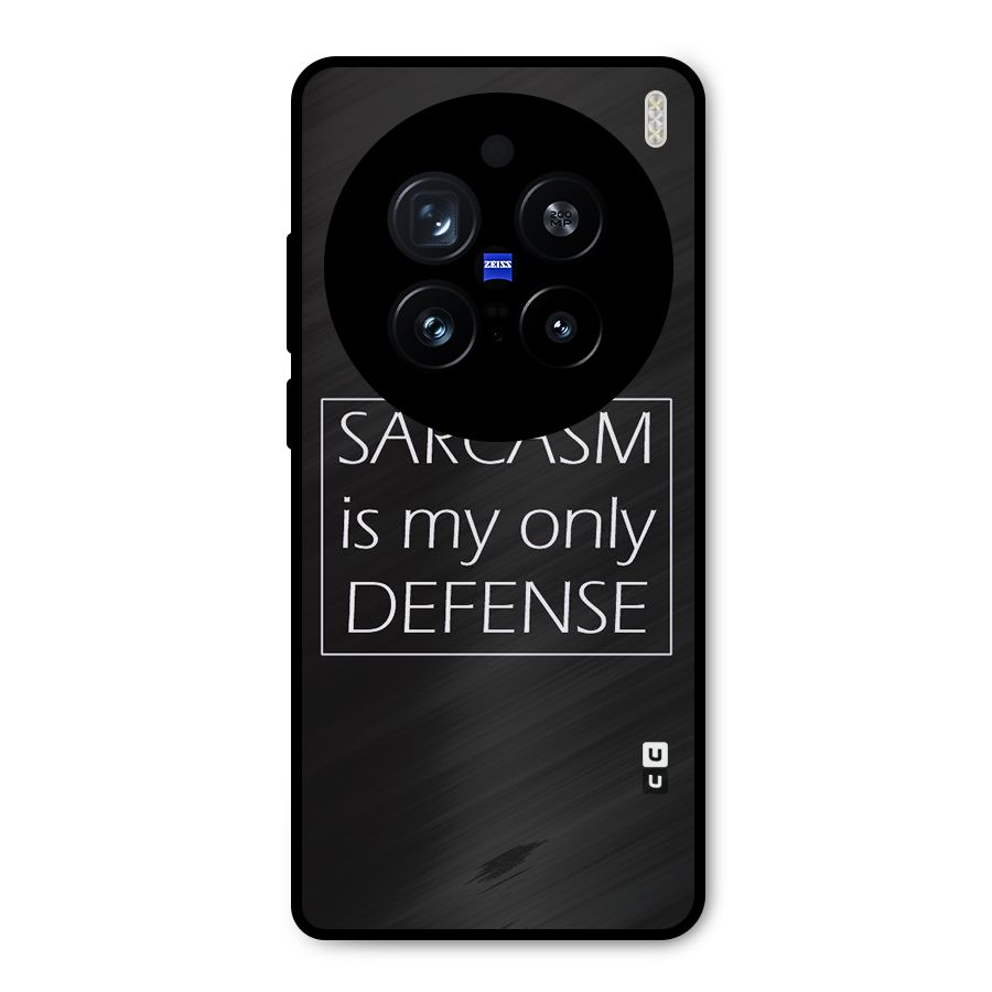 Sarcasm Defence Metal Back Case for Vivo X200 Pro