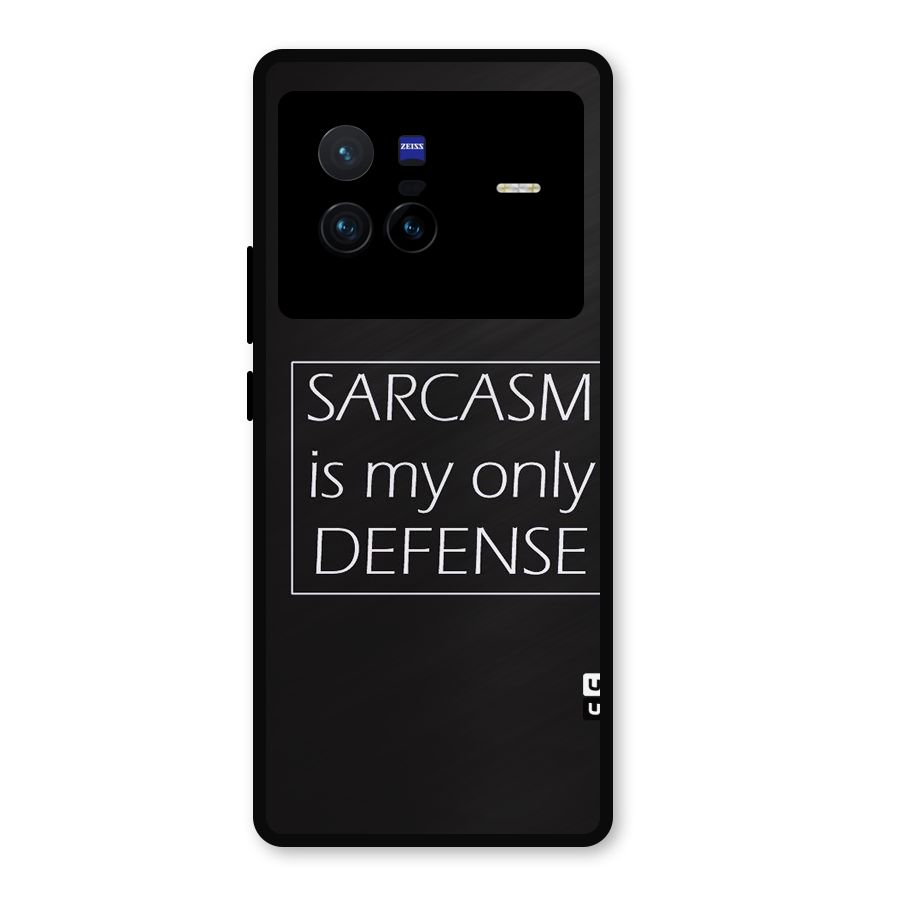 Sarcasm Defence Metal Back Case for Vivo X80