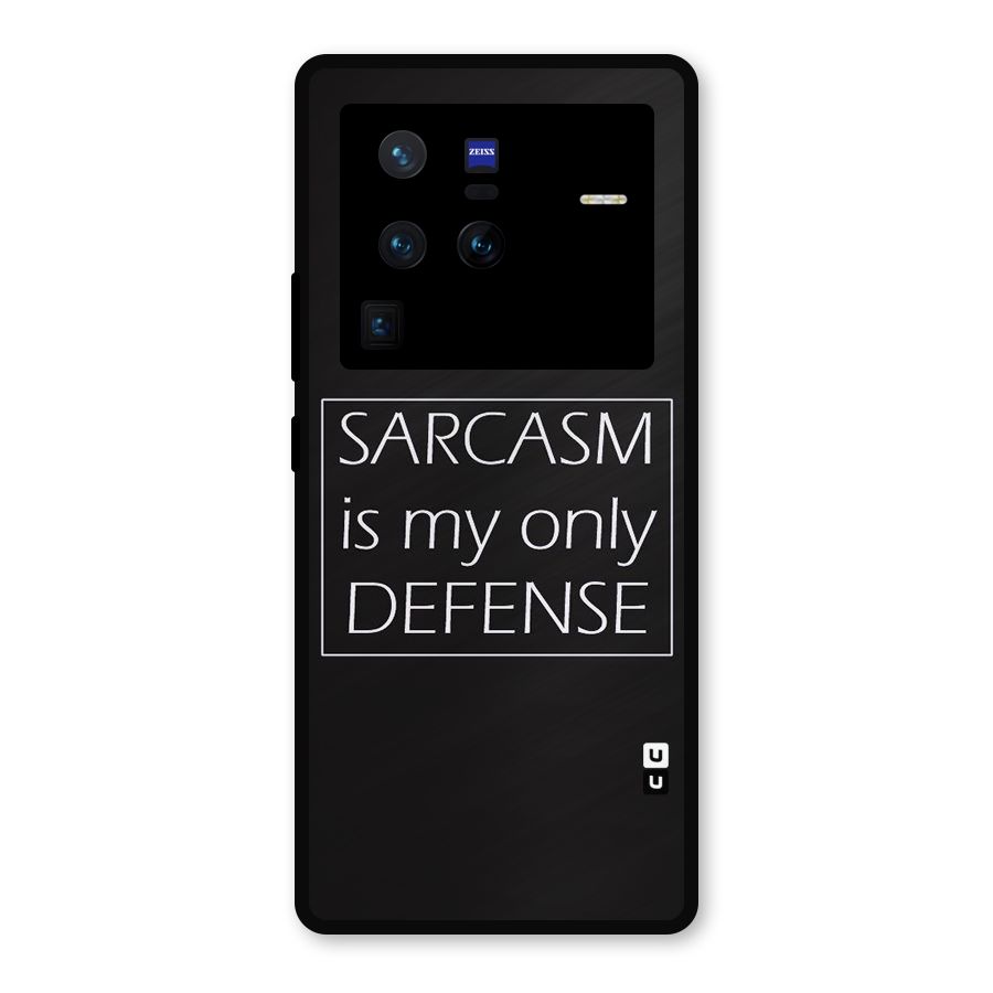 Sarcasm Defence Metal Back Case for Vivo X80 Pro