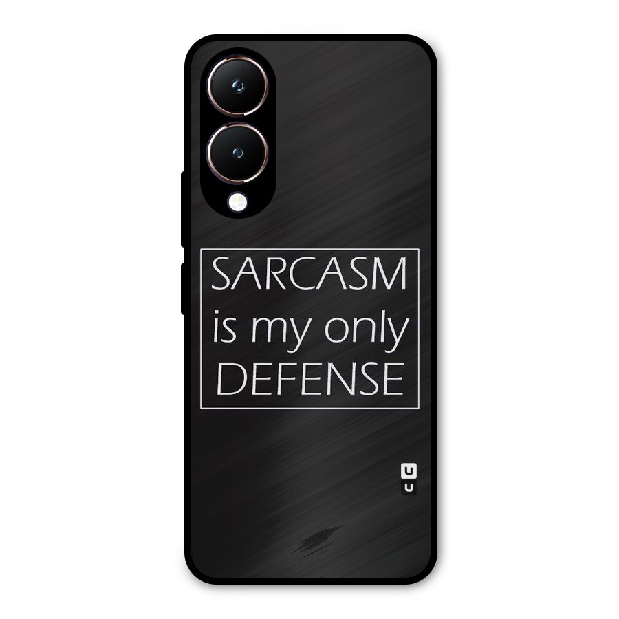 Sarcasm Defence Metal Back Case for Vivo Y28