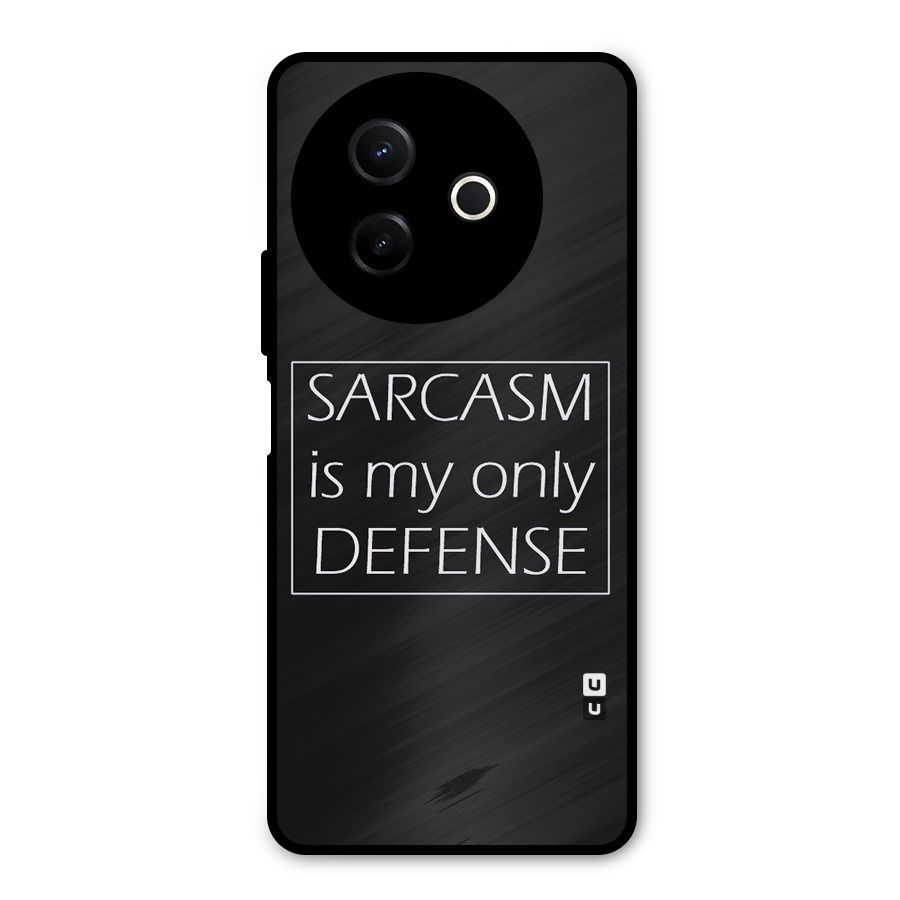 Sarcasm Defence Metal Back Case for Vivo Y39
