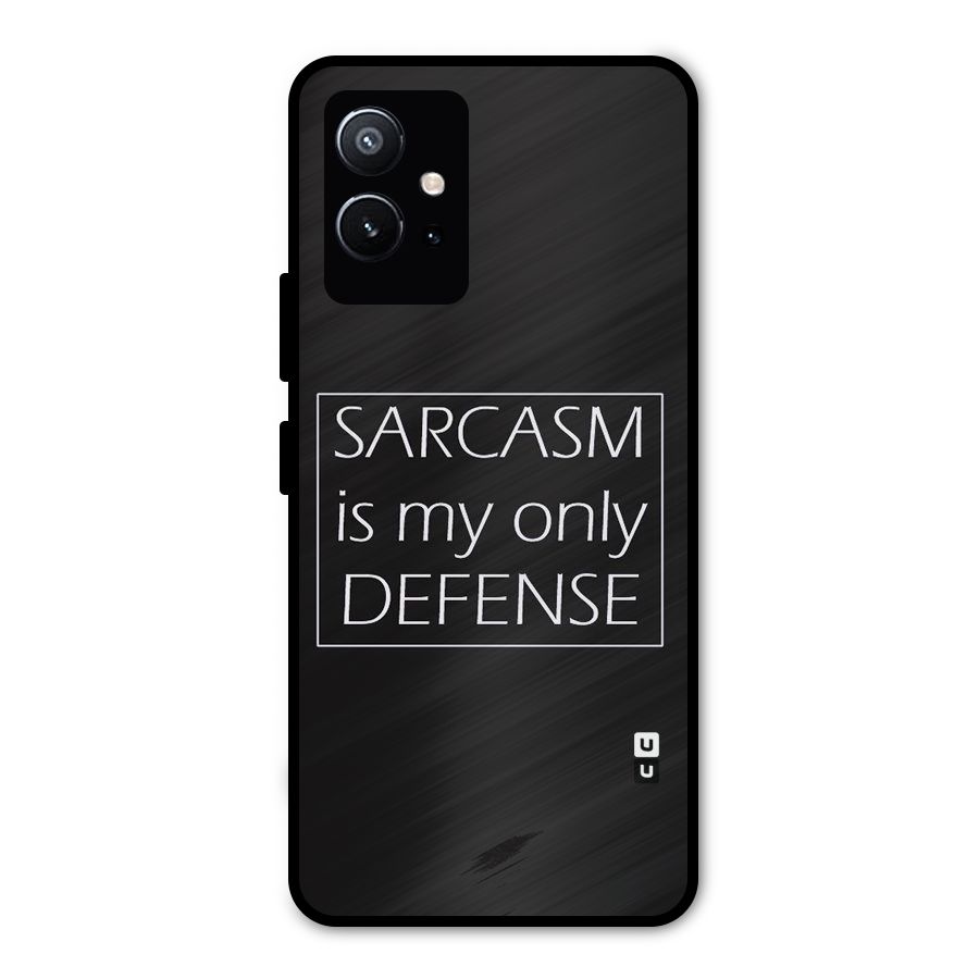 Sarcasm Defence Metal Back Case for Vivo Y75 5G