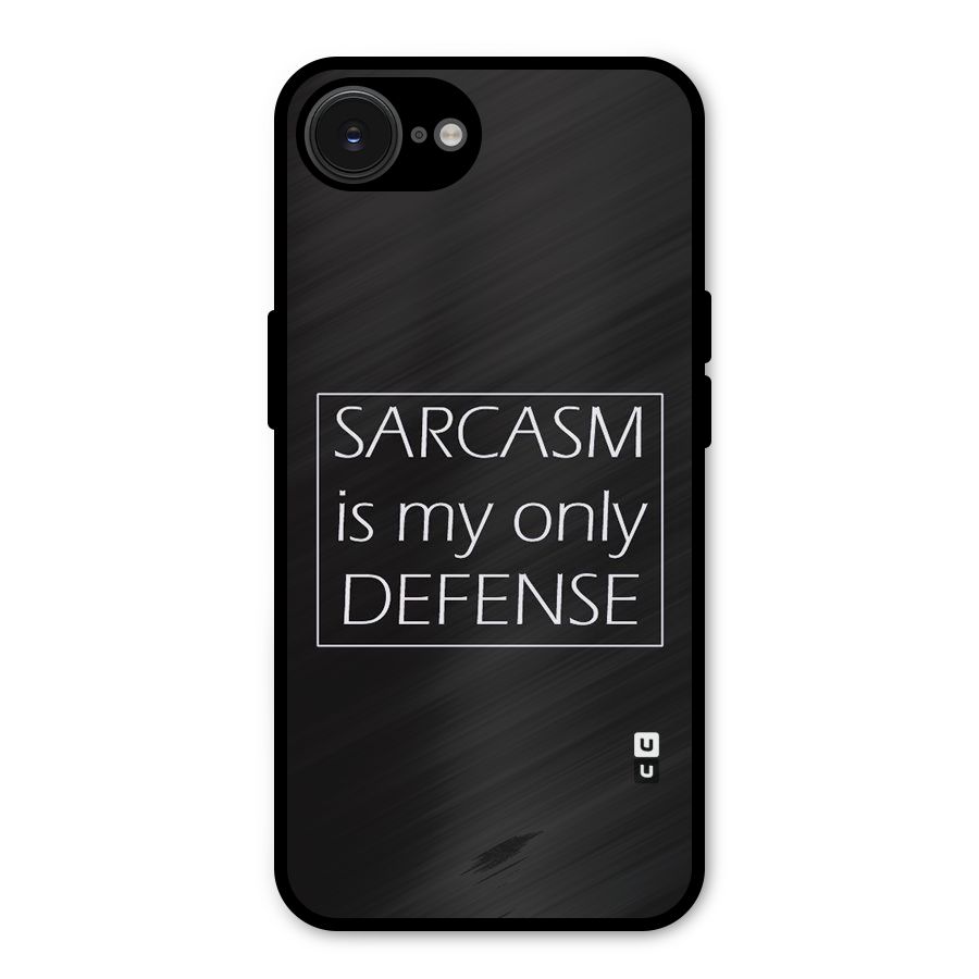 Sarcasm Defence Metal Back Case for iPhone 16e