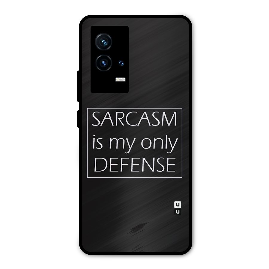 Sarcasm Defence Metal Back Case for iQOO 9 5G