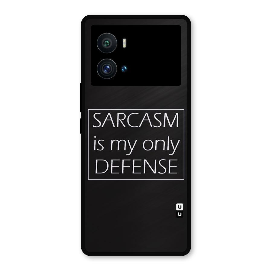 Sarcasm Defence Metal Back Case for iQOO 9 Pro