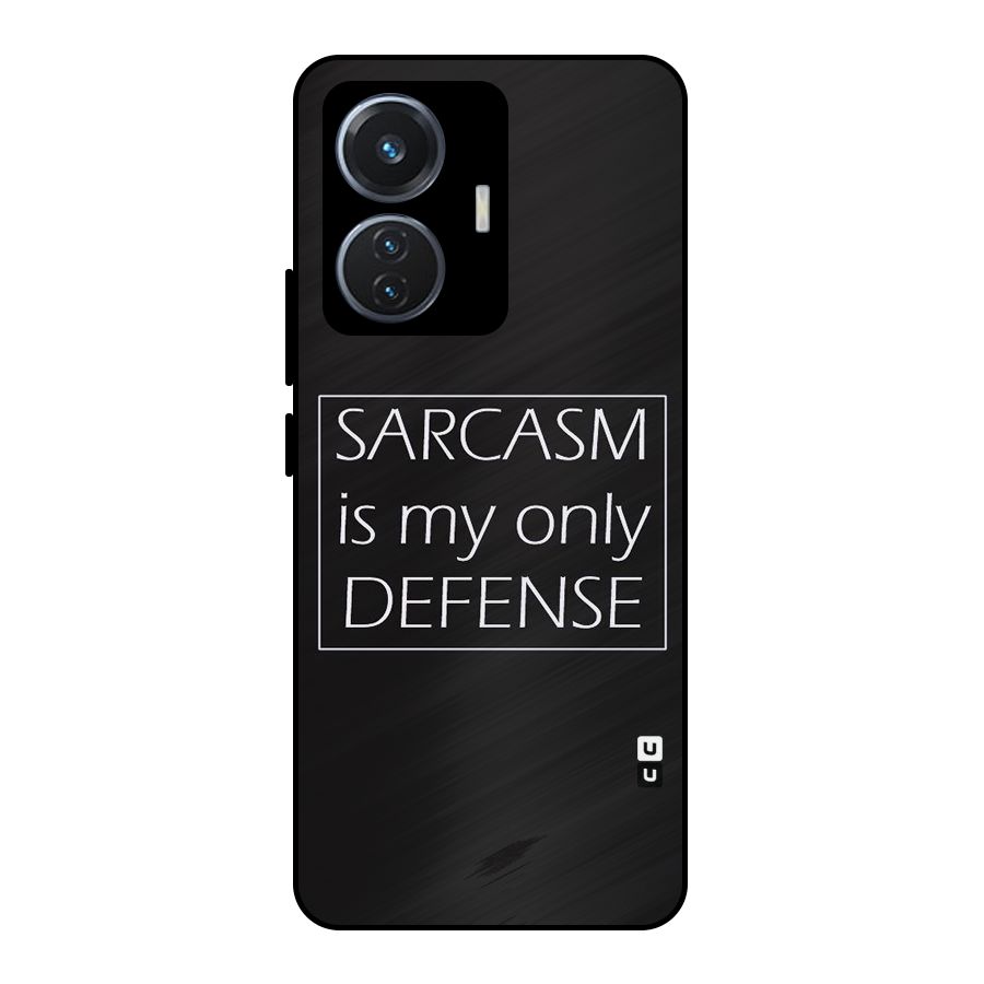 Sarcasm Defence Metal Back Case for iQOO Z6 44W