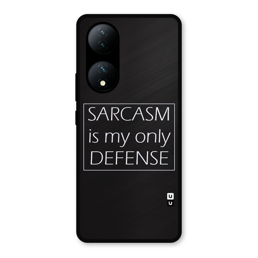 Sarcasm Defence Metal Back Case for iQOO Z7s