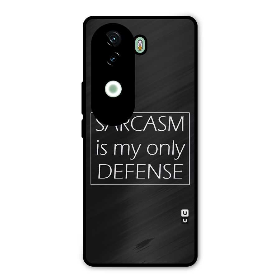Sarcasm Defence Metal Back Case for iQOO Z9s