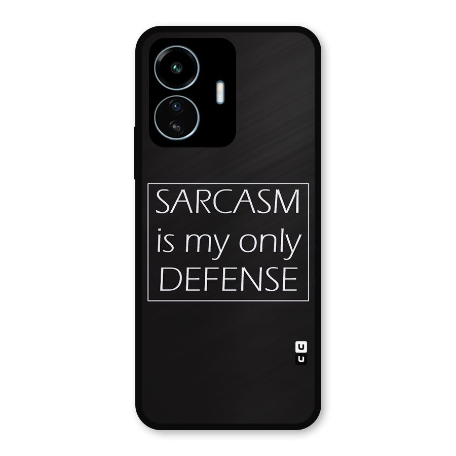 Sarcasm Defence Metal Back Case for vivo iQOO Z6 Lite 5G