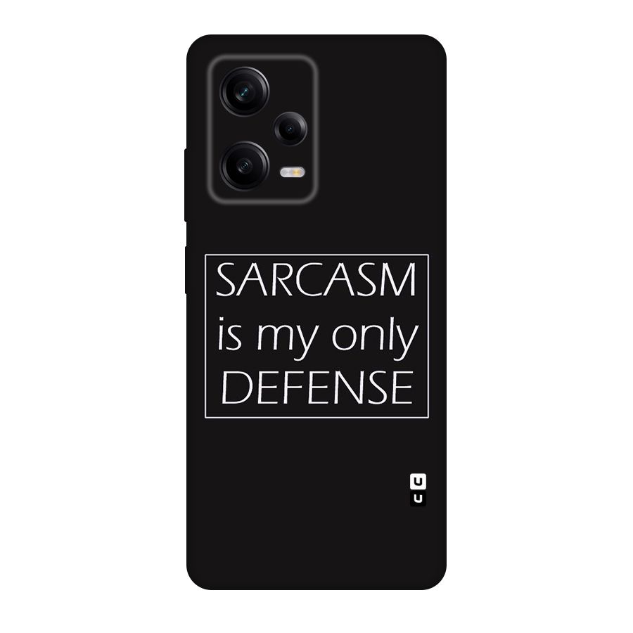 Sarcasm Defence Original Polycarbonate Back Case for Redmi Note 12 Pro