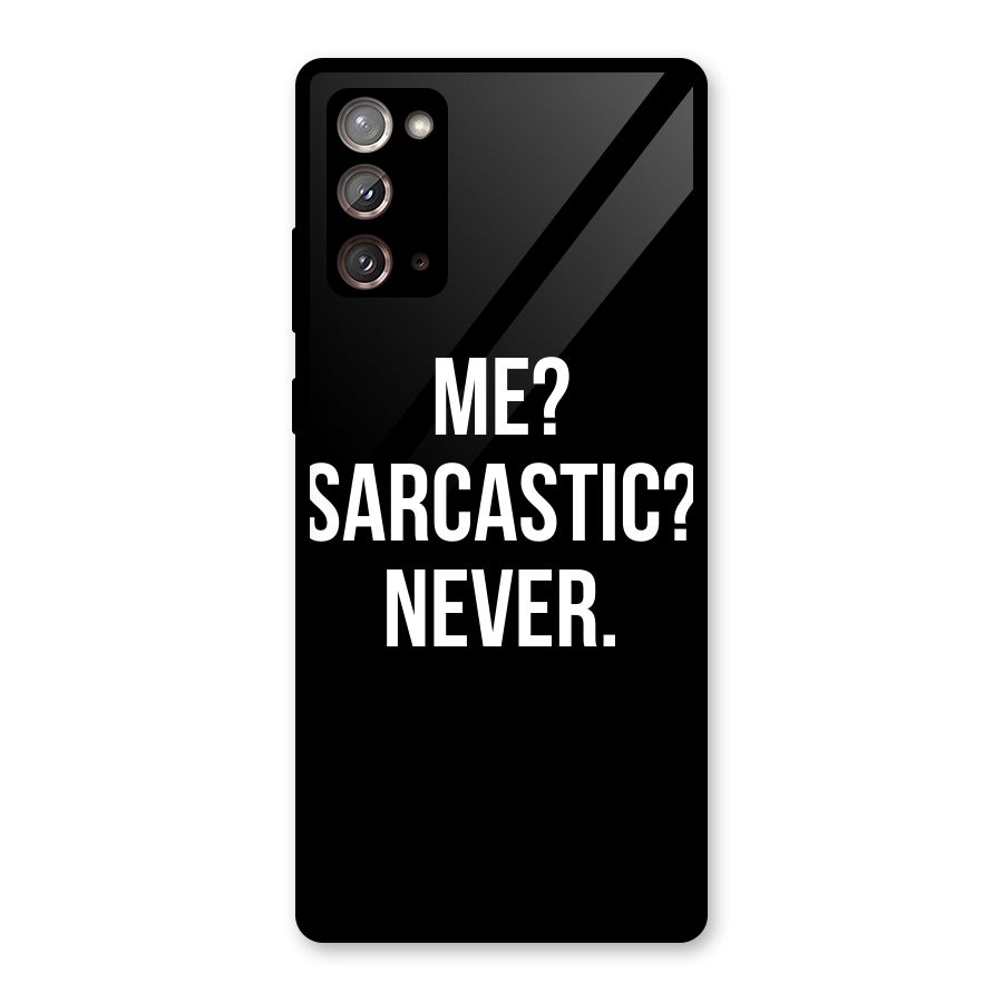 Sarcastic Quote Glass Back Case for Galaxy Note 20
