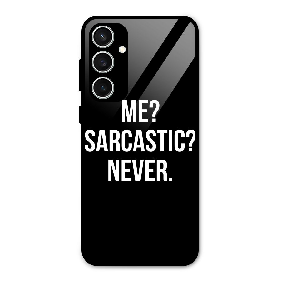 Sarcastic Quote Glass Back Case for Galaxy S23 FE