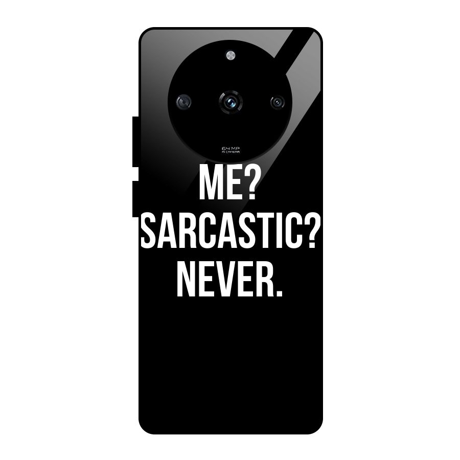 Sarcastic Quote Glass Back Case for Realme Narzo 60 5G
