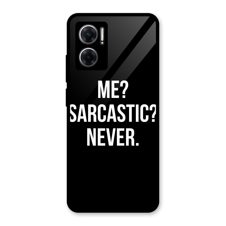 Sarcastic Quote Glass Back Case for Redmi 11 Prime 5G