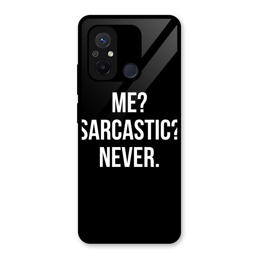 Sarcastic Quote Glass Back Case for Redmi 12C