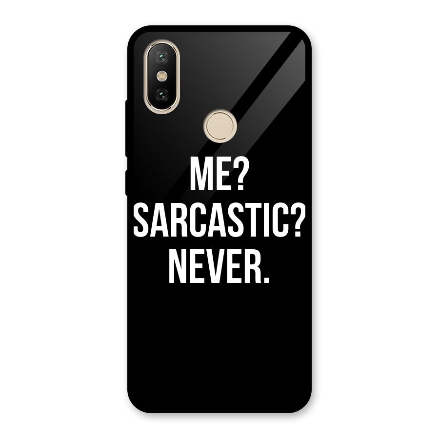 Sarcastic Quote Glass Back Case for Redmi A2