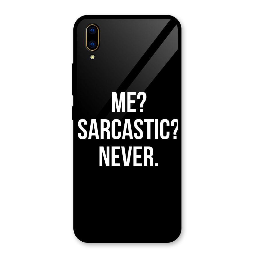 Sarcastic Quote Glass Back Case for Vivo V11 Pro