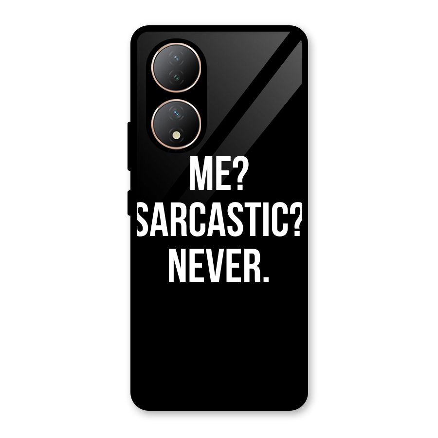 Sarcastic Quote Glass Back Case for Vivo Y100A