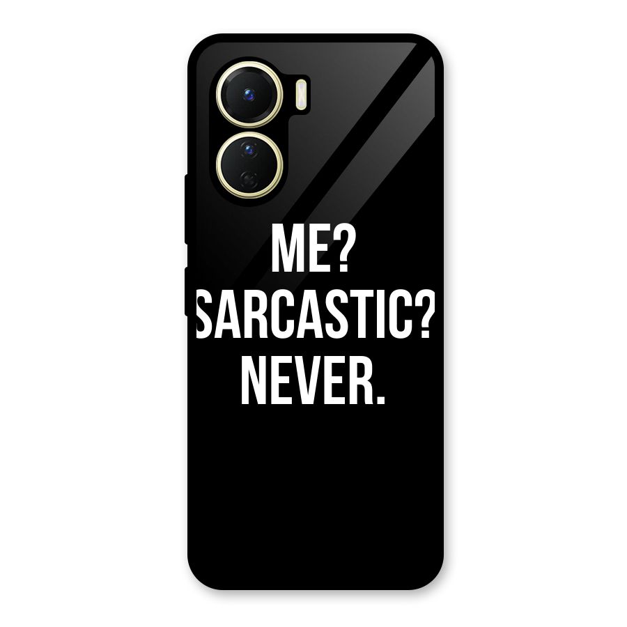 Sarcastic Quote Glass Back Case for Vivo Y56