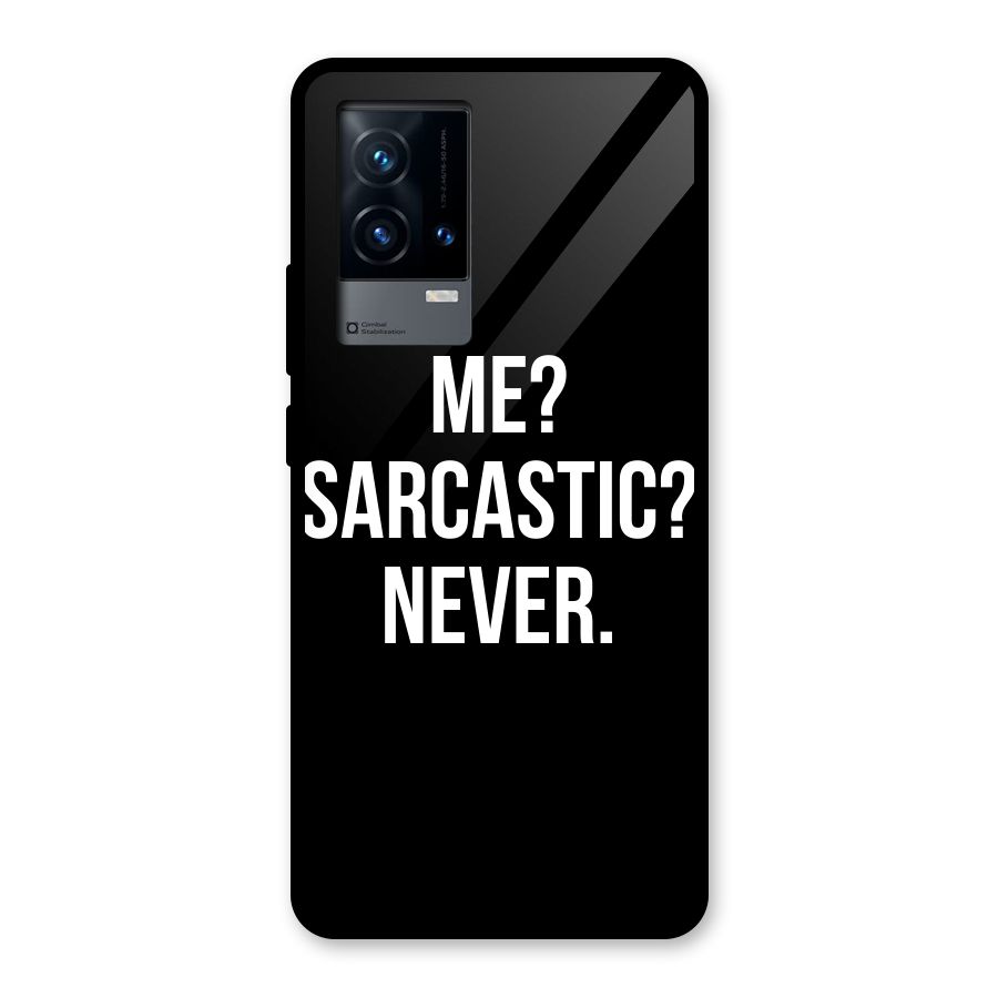 Sarcastic Quote Glass Back Case for iQOO 9 5G