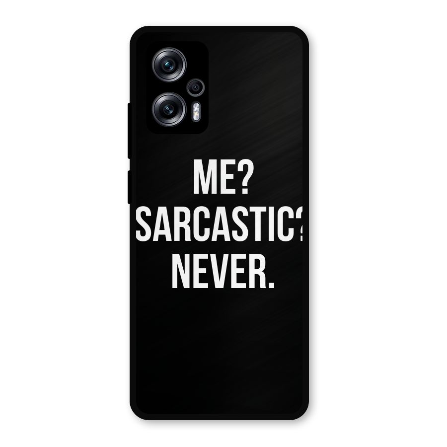 Sarcastic Quote Metal Back Case for Redmi K50i