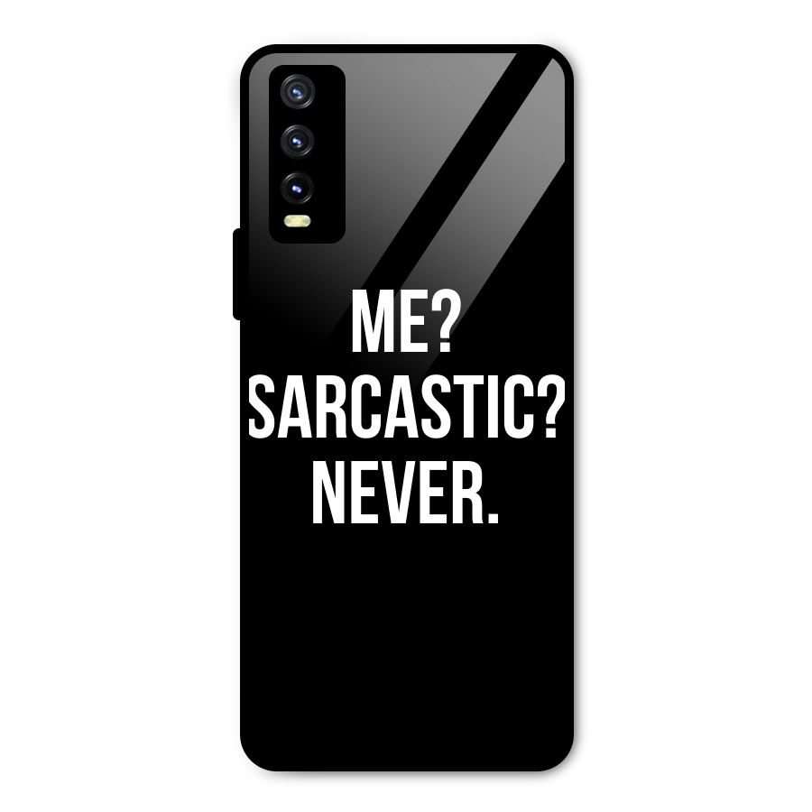 Sarcastic Quote Metal Back Case for Vivo Y20g