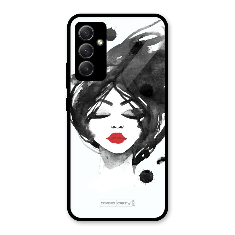 Sassy Girl Glass Back Case for Galaxy A34